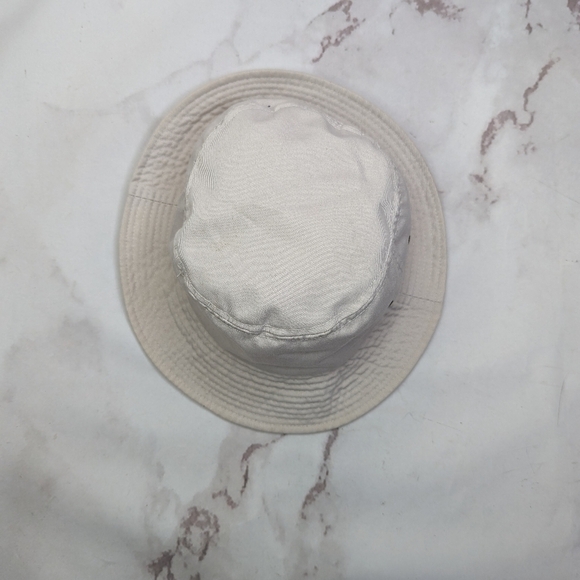 SeaWorld Hat Vintage 90s Bucket Beige Flag Shamu Cap Canvas Cotton Embroidered - Picture 3 of 9